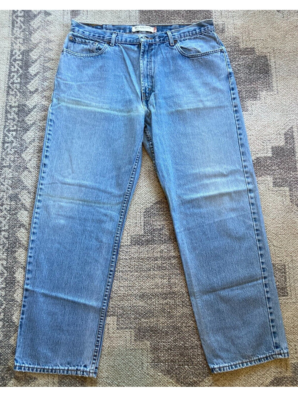 *FLAW Mens Levi 550 Relaxed Fit 40x32 Blue Pants Jeans Denim